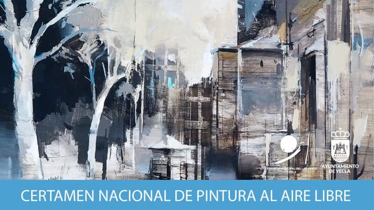 Imagen adaptada del cartel del certamen de pintura al aire libre "Ciudad de Yecla" 2024